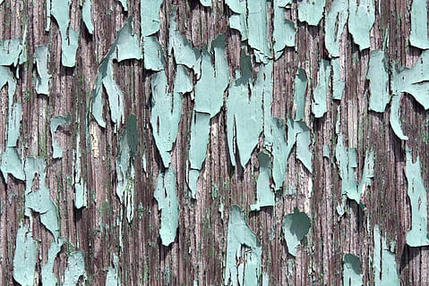 green painted wall, texture, peeling, paint blue, old, weathered HD wallpaper