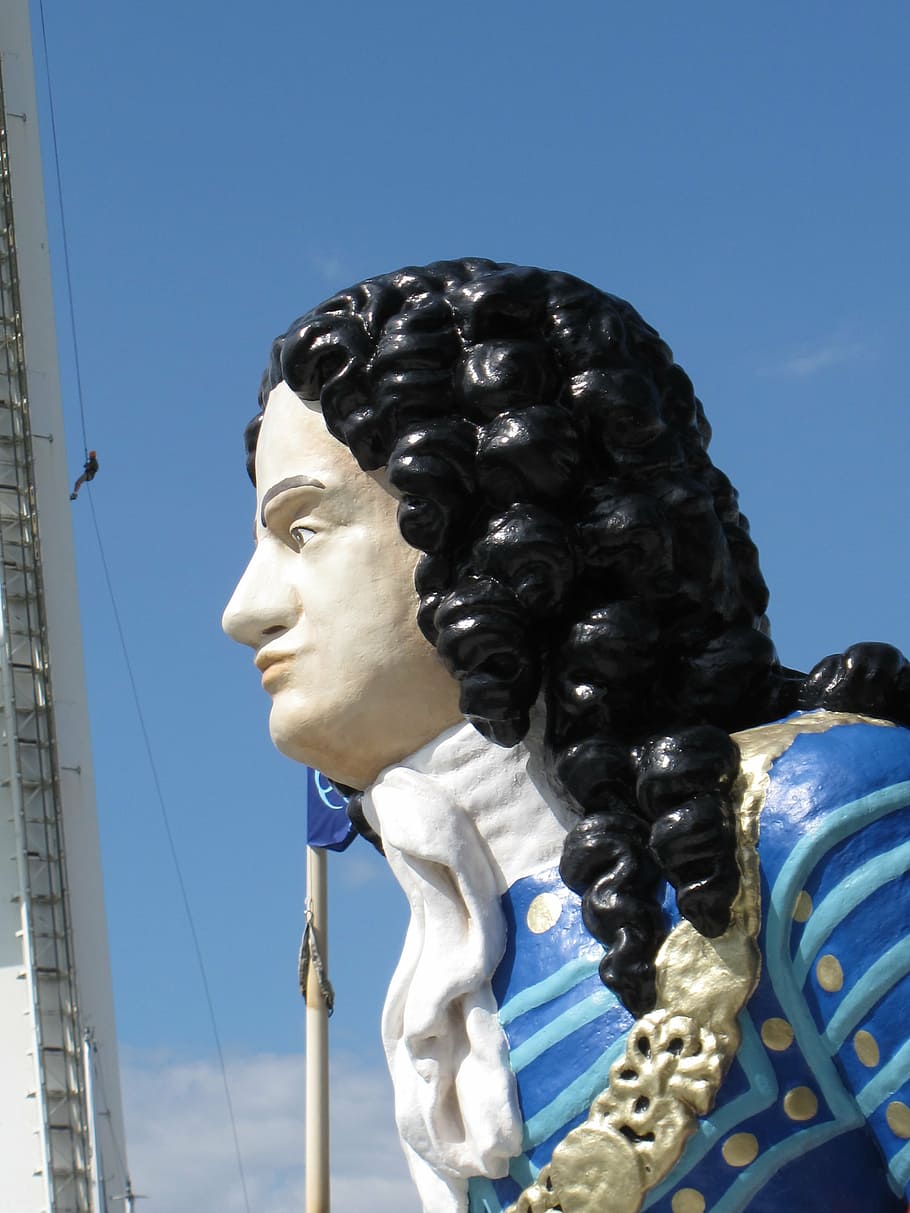ship, figurehead, man, person, climber, sculpture, art and craft HD wallpaper