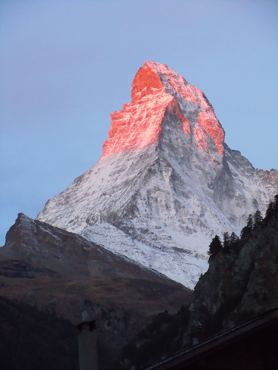 photo of mountain alps, matterhorn, high mountains, landscape, HD wallpaper