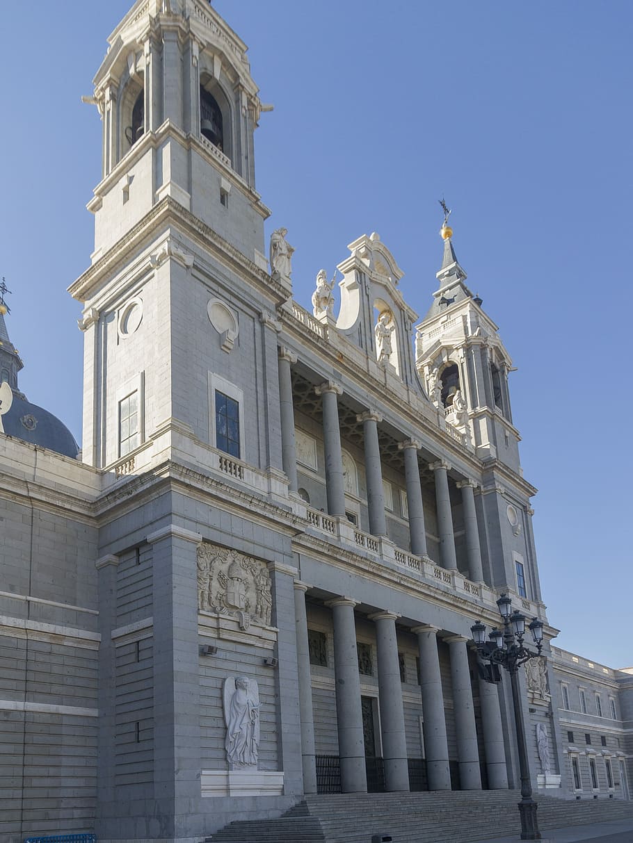 Madrid, Cathedral, Almudena, architecture, building exterior HD wallpaper