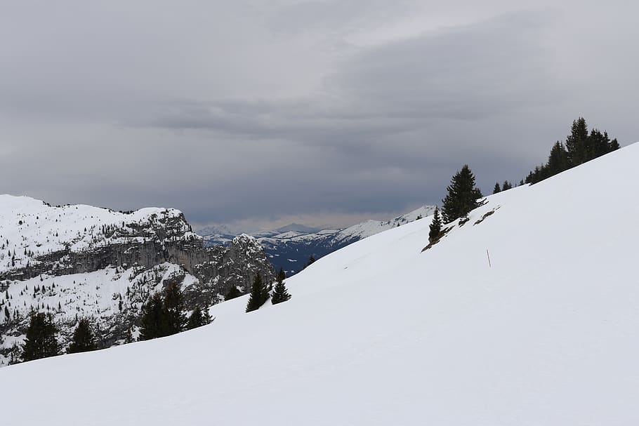 snow, mountains, landscape, cold temperature, winter, beauty in nature HD wallpaper