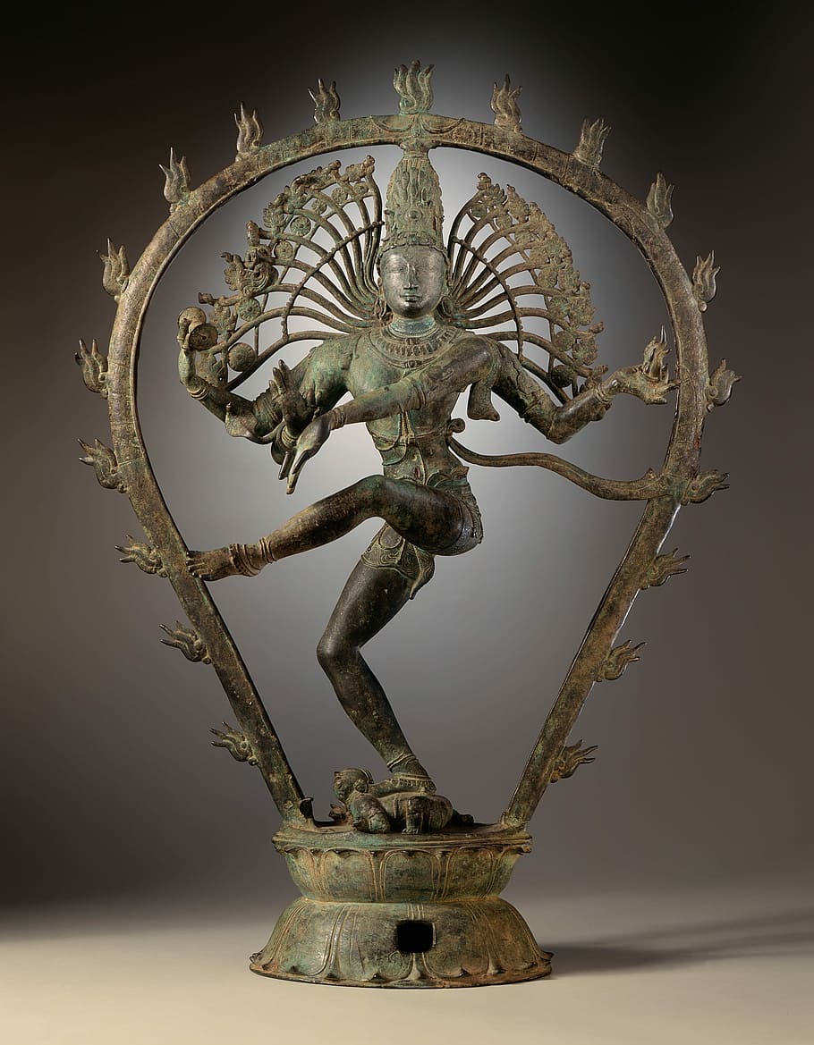 HD wallpaper: brass plated statue of nataraja, shiva, goddess, deity, india  | Wallpaper Flare