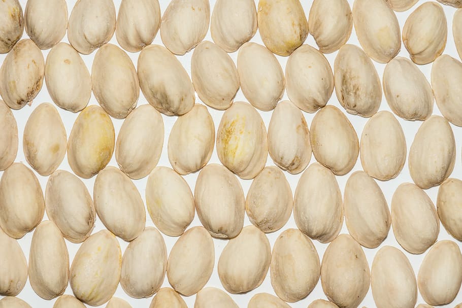 pistachios, nutshells, pistachio shells, snack, backgrounds, HD wallpaper