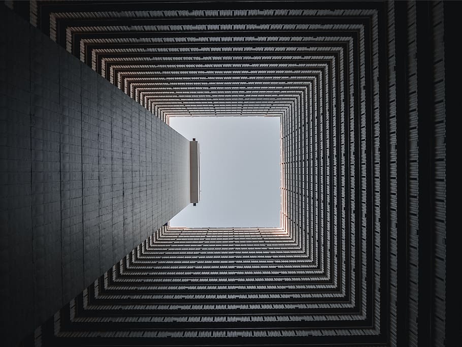 architecture, building, infrastructure, hole, sky, skyscraper HD wallpaper