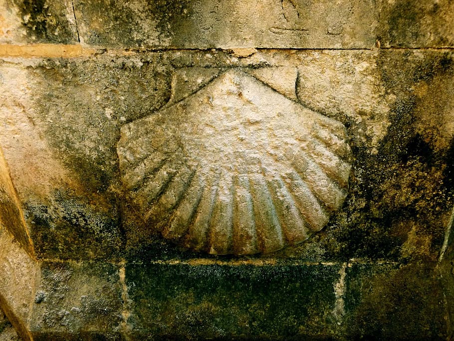 Shell, Stone, Fountain, Menorca, Old, mystical, stone art, symbol HD wallpaper