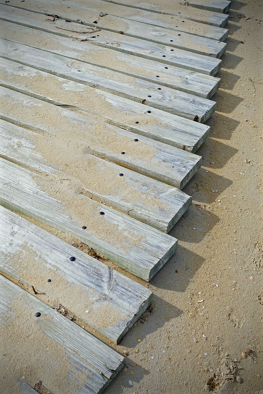 path, planks, wooden, footpath, walkway, pathway, high angle view HD wallpaper