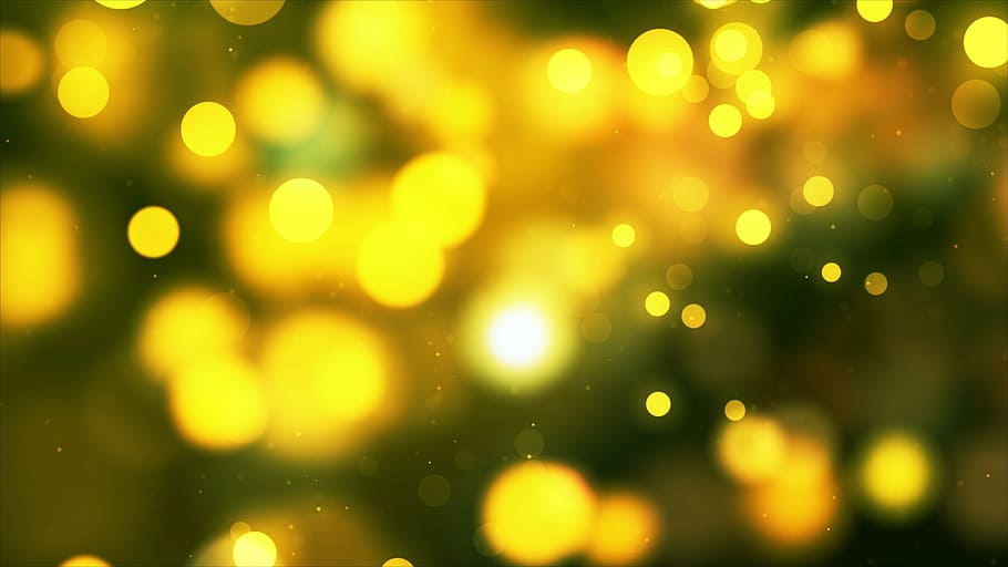 untitled, lights, yellow, circles, bokeh, glow, abstract, background, HD wallpaper