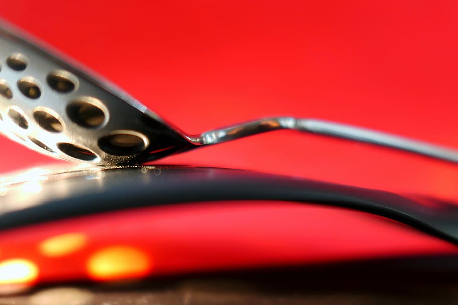 background, still life, close, blur, cutlery, spoon, metal HD wallpaper