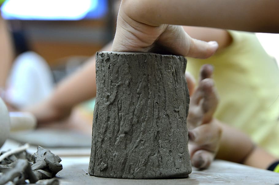 ceramics, ceramic craft, clay modelling, human hand, human body part HD wallpaper