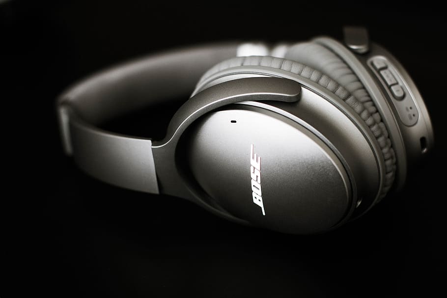 Bose Headphones, music, camera - Photographic Equipment, black Color, HD wallpaper