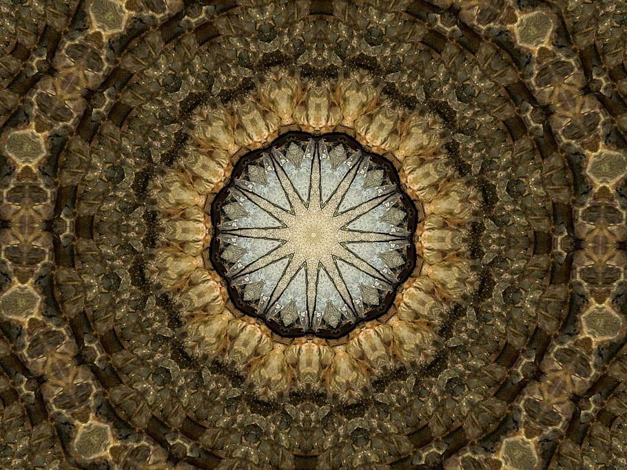 brown, around, art, star, pattern, backgrounds, full frame HD wallpaper