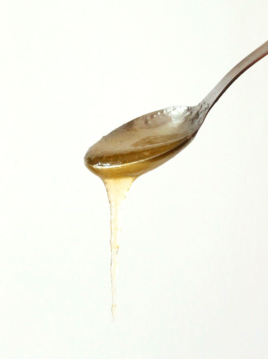 honey, flowing, viscous, kitchen utensil, eating utensil, spoon HD wallpaper