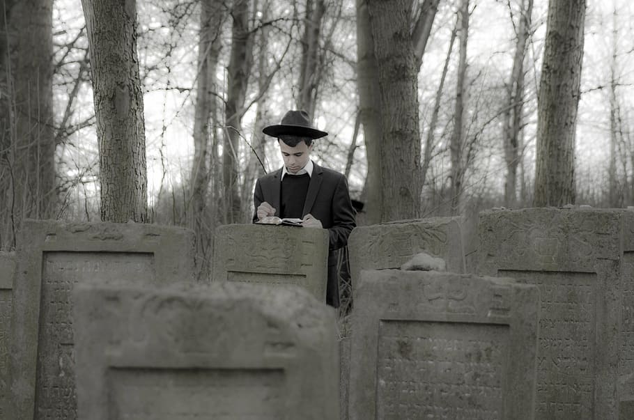 death, jew, man, tree, one person, clothing, hat, land, forest HD wallpaper