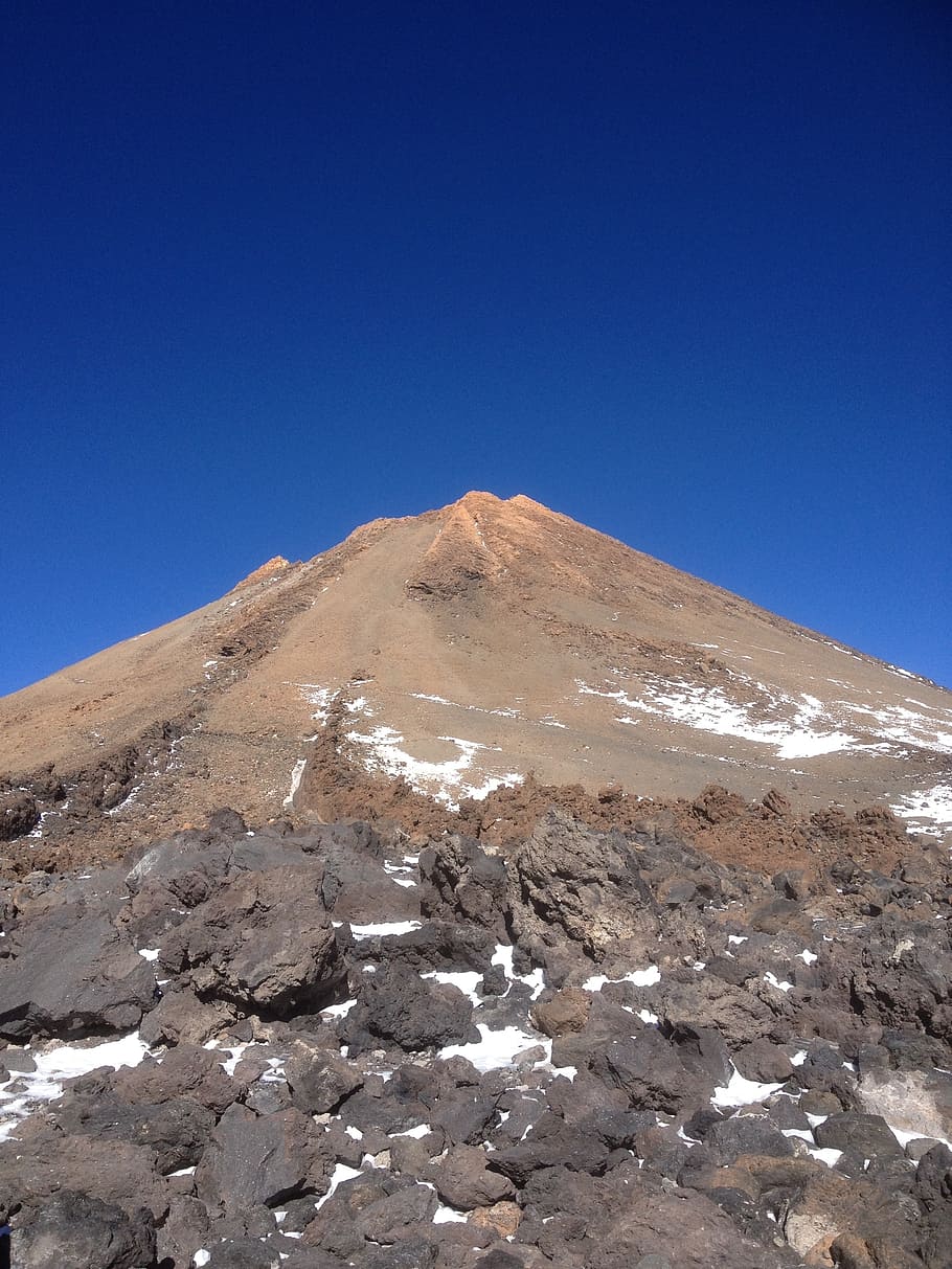 teide, volcano, peak, landscape, mountain, nature, high, volcanic HD wallpaper