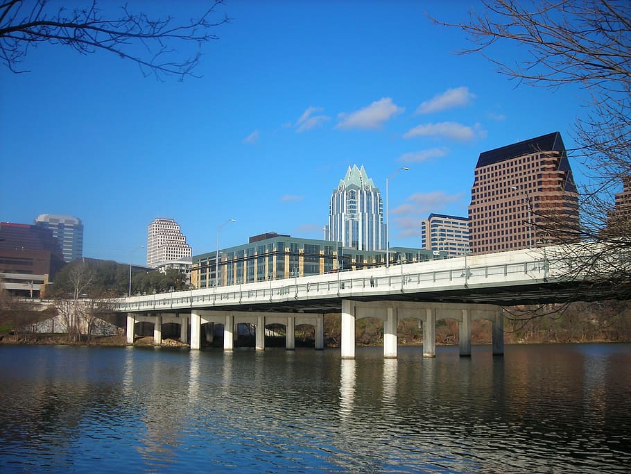 bridge during daytime, austin, texas, downtown, architecture HD wallpaper
