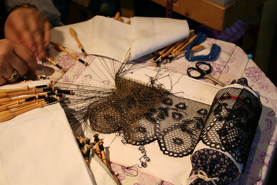 lace-making, craft, middle ages, old, historically, nostalgic HD wallpaper