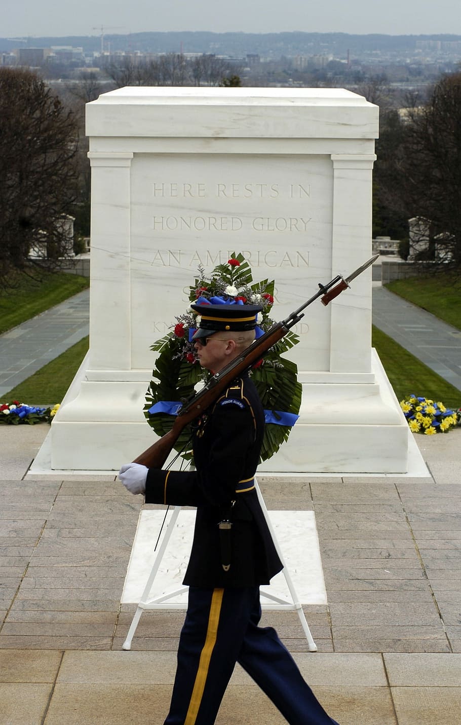 Washington Dc, arlington national cemetery, soldier, honor guard, HD wallpaper