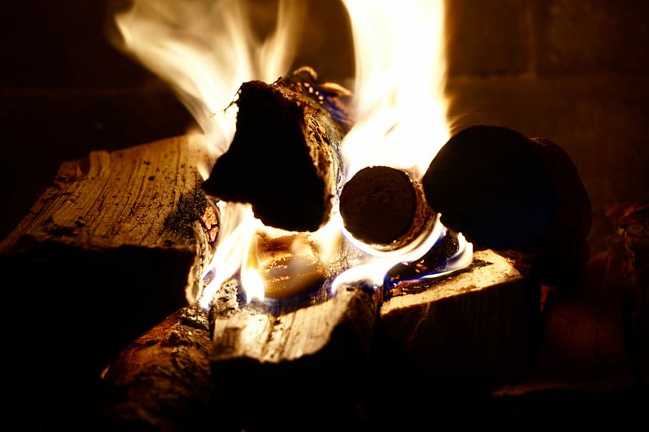 Fire, Flame, Fireplace, Lighter, Wood, brand, wood fire, burn HD wallpaper