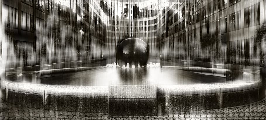Black And White, Hdr, spreebogen, architecture, hdr image, building HD wallpaper