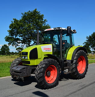 claas, tractor, machine, earth, vehicle, transportation, tree HD wallpaper