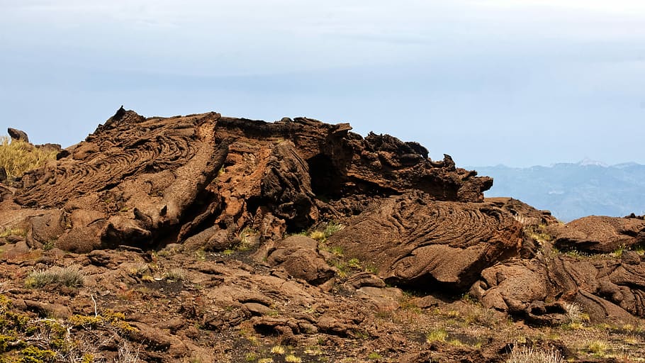 Etna, Lava, Slag, Volcano, Sicily, Italy, rock - object, nature HD wallpaper