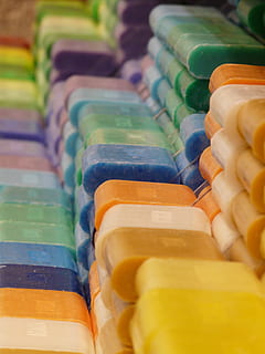 Assorted bathroom soap bars, colorful, wash, fragrance, smell HD wallpaper
