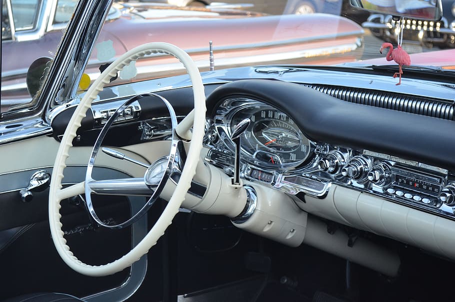 steering wheel, speedometer, vehicle, kilometer display, auto, HD wallpaper