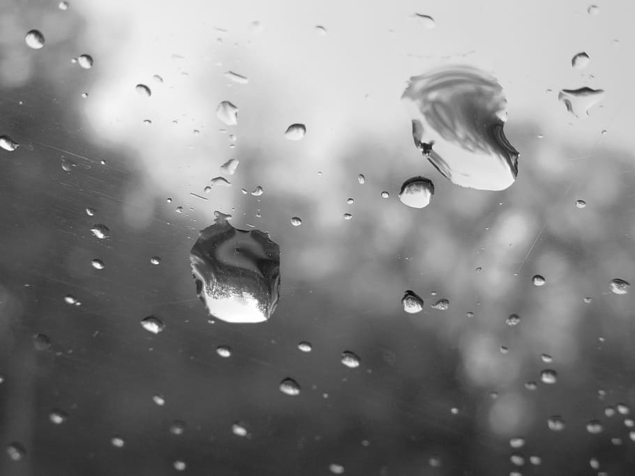 rain, water, glass, drops, windshield, waterdrops, wet, close-up HD wallpaper