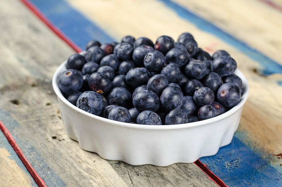 Fresh blueberries, berry, blueberry, ingredient, ingredients, HD wallpaper