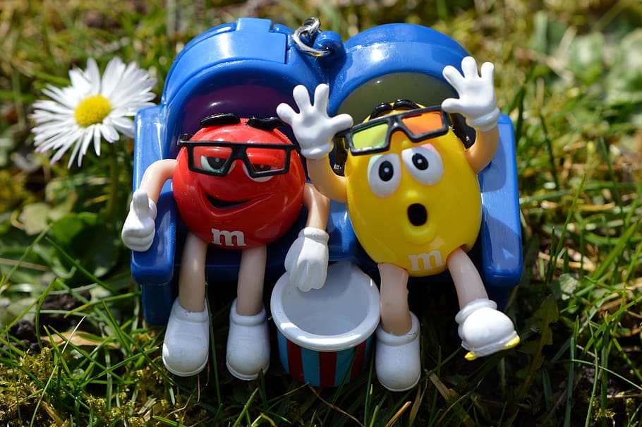 M M'S, Candy, Fun, 3-D Glasses, funny, grass, day, outdoors HD wallpaper