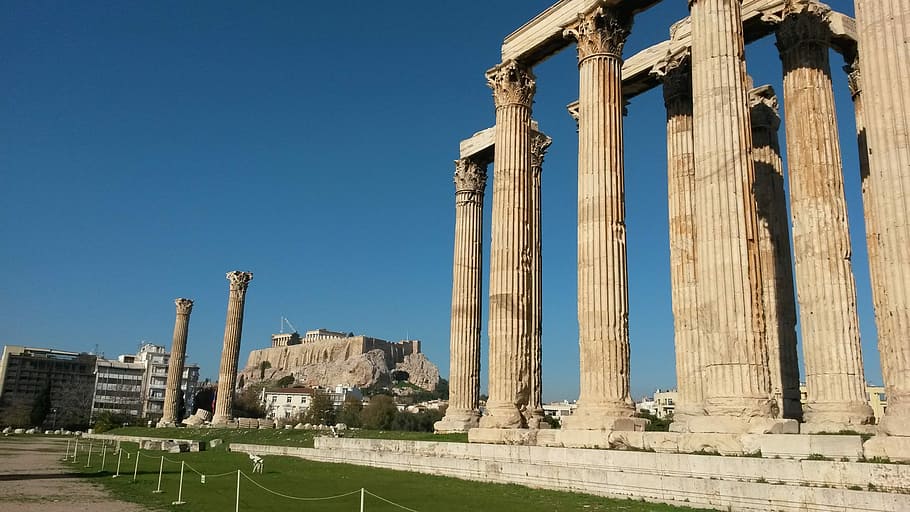 Athens, Ruins, Greece, architecture, old ruin, history, built structure HD wallpaper