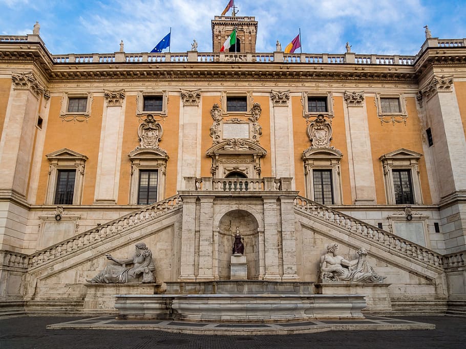 Italy, Europe, Rome, Campidoglio, architecture, culture, city, HD wallpaper
