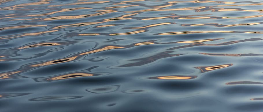 body of water photography, surface, ripples, liquid, blue, nature HD wallpaper