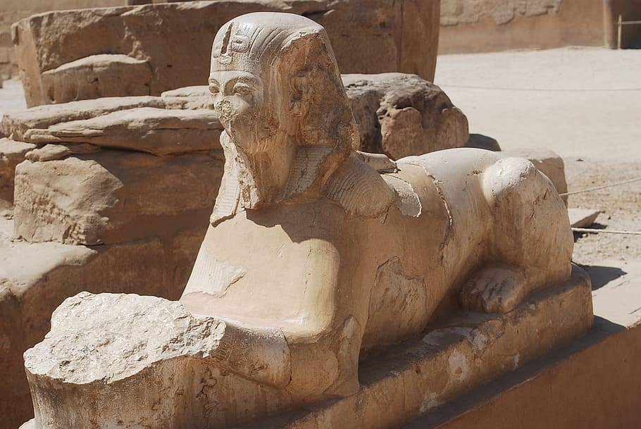 sphinx, egypt, temple, statue, sculpture, architecture, history HD wallpaper