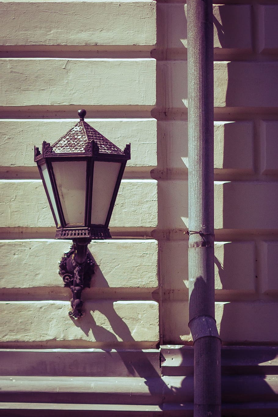 Lantern, Tomsk, Wall, Shadow, no people, illuminated, day, outdoors HD wallpaper