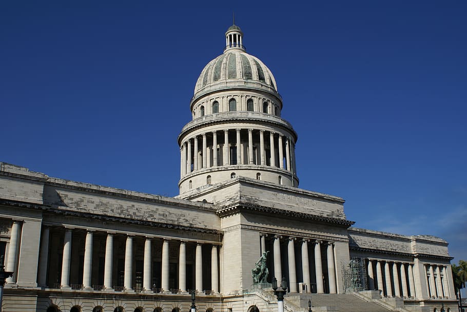 cuba, havana, capitol, architecture, building exterior, dome HD wallpaper
