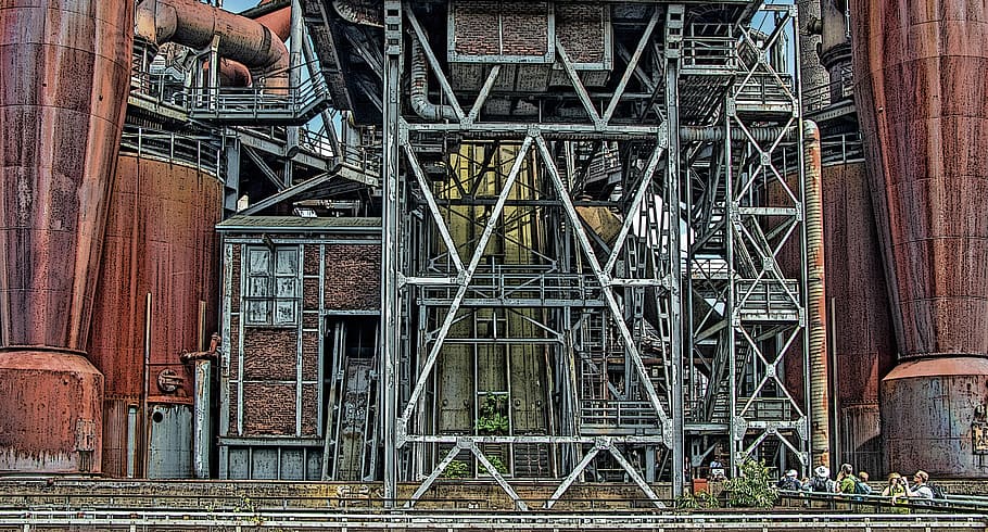 Duisburg, Industrial Park, Industry, landscape park, ruhr area, HD wallpaper