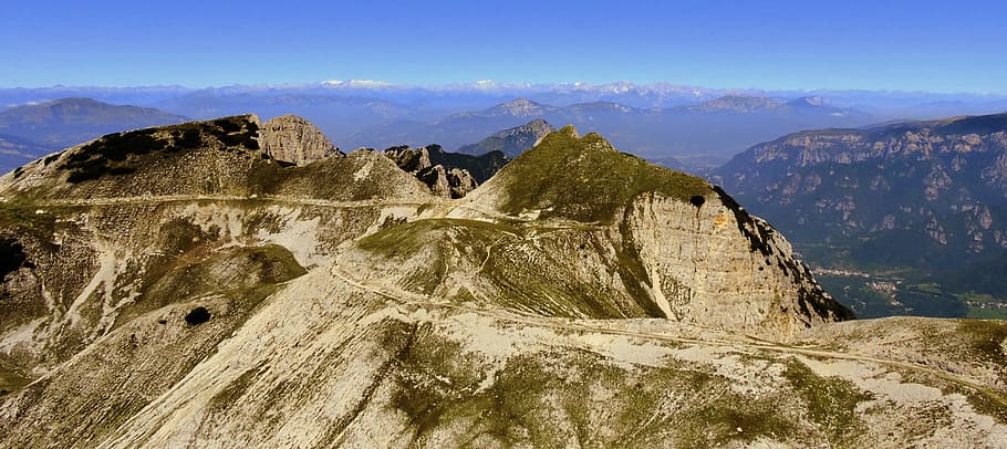 Mountain, Green, Landscape, Sky, Italy, small dolomites, nature HD wallpaper