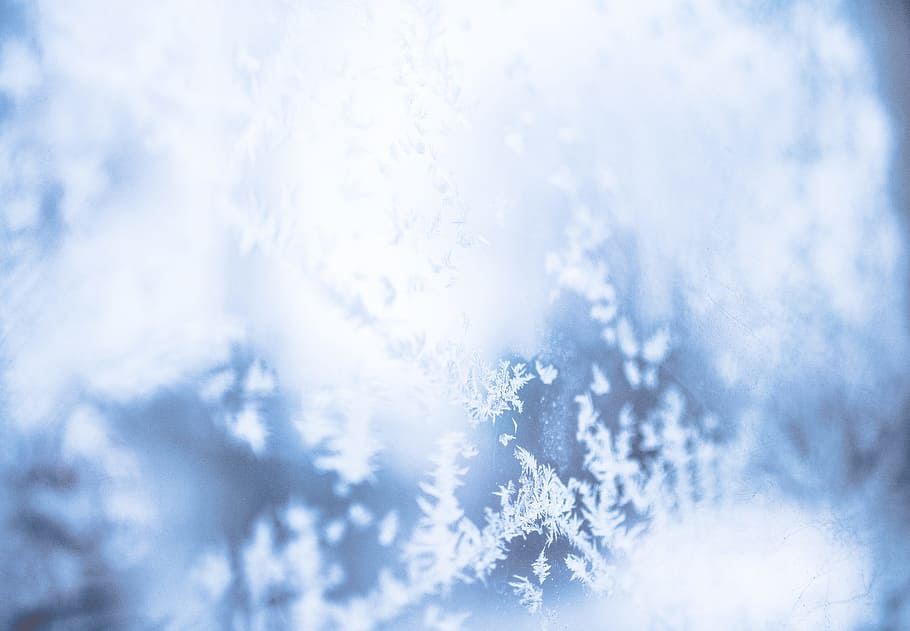cold, snow, light, landscape, abstract, blur, bright, christmas HD wallpaper
