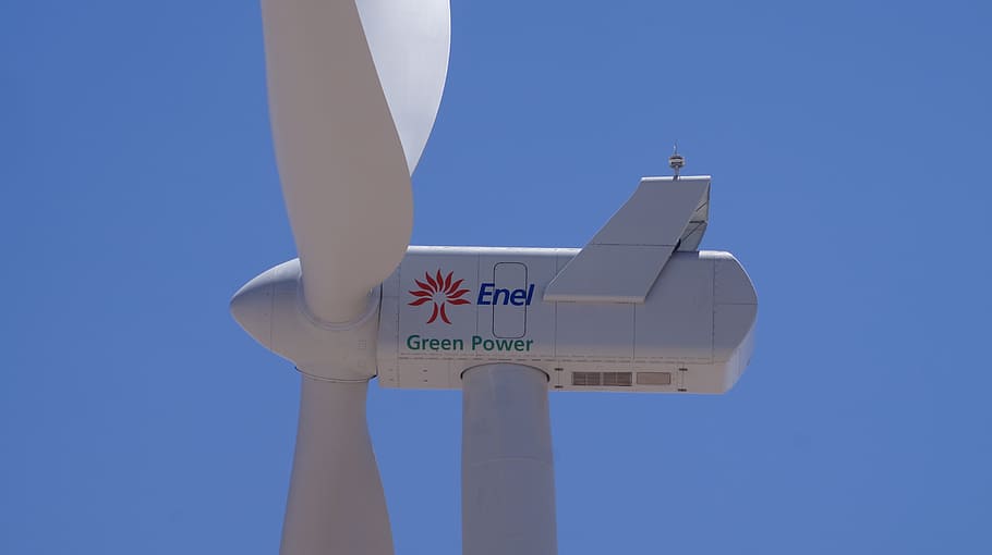 windmill, energy, ecological, clear sky, blue, communication HD wallpaper