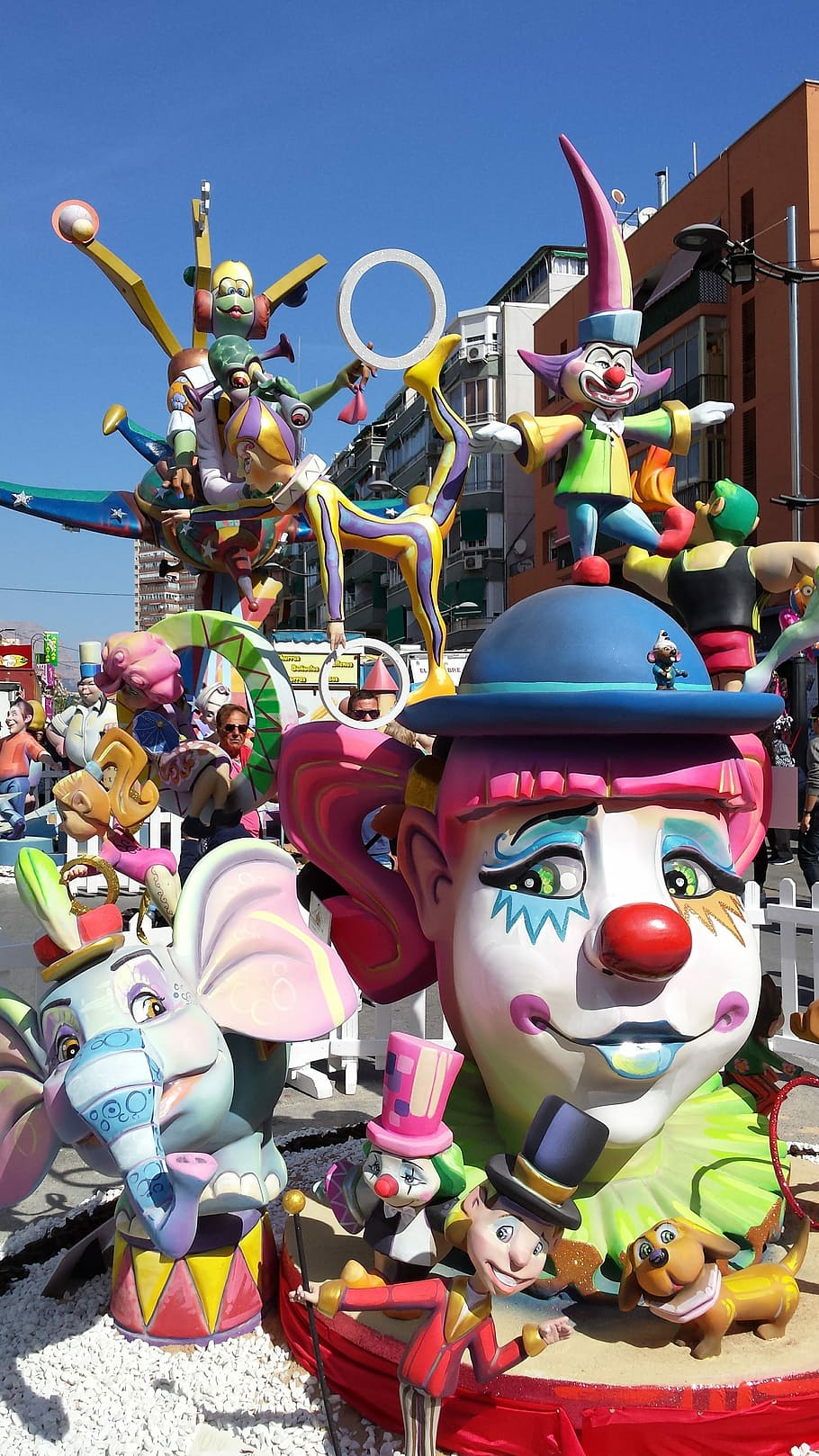 Fallas, Benidorm, Party, Spain, tradition, circus, day, outdoors HD wallpaper