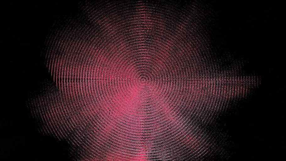 abstract, rings, circle, waves circles, target, circular, mystical HD wallpaper