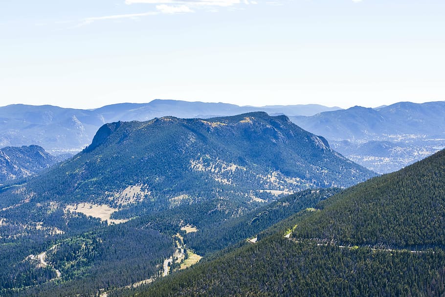 tree covered mountains during day, landscape, photography, hills HD wallpaper