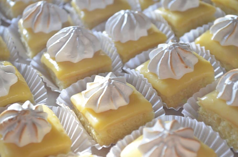 Sweets, Lemon, Cake, Dessert, Bakery, food, food and drink HD wallpaper