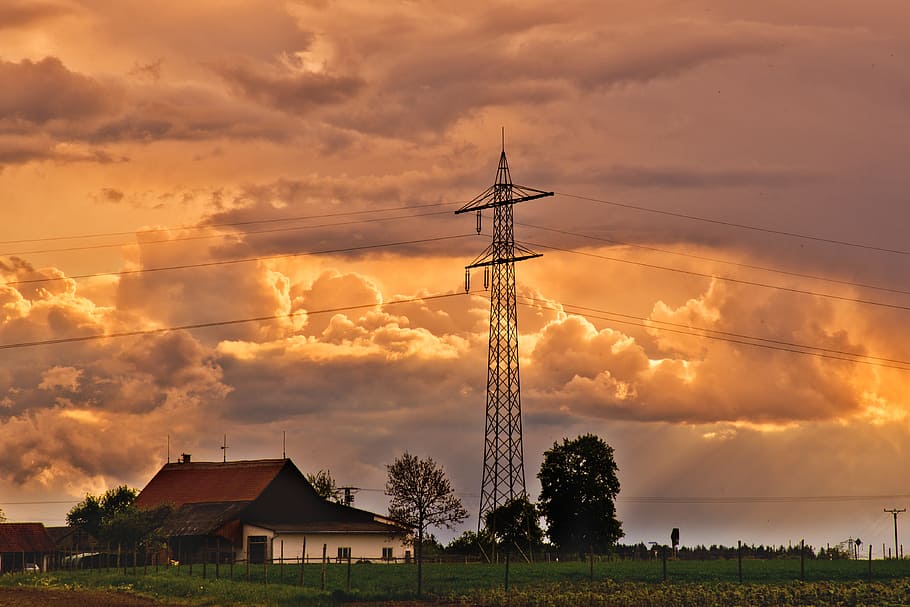 thunderstorm, clouds, cloud formation, sky, dark clouds, clouds form HD wallpaper