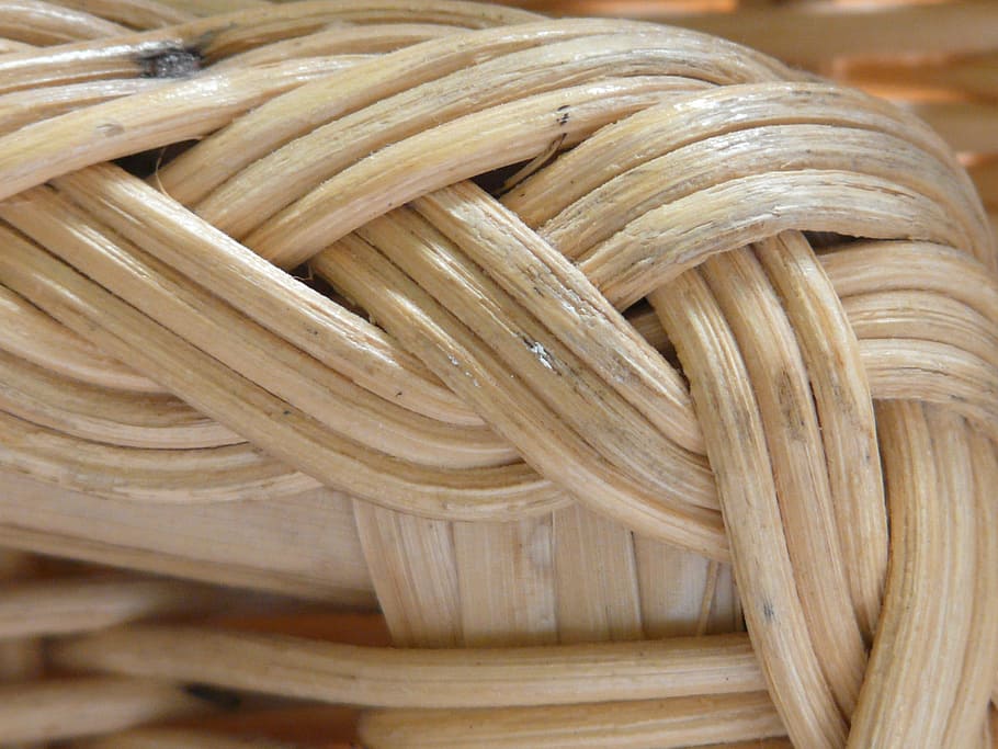 Braid, Rattan, Wicker, Basket, Woven, hand labor, decorative HD wallpaper