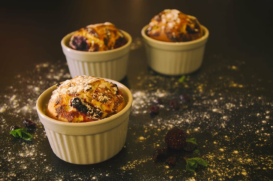 blackberries, bowl, close-up, container, cooking, dairy product HD wallpaper