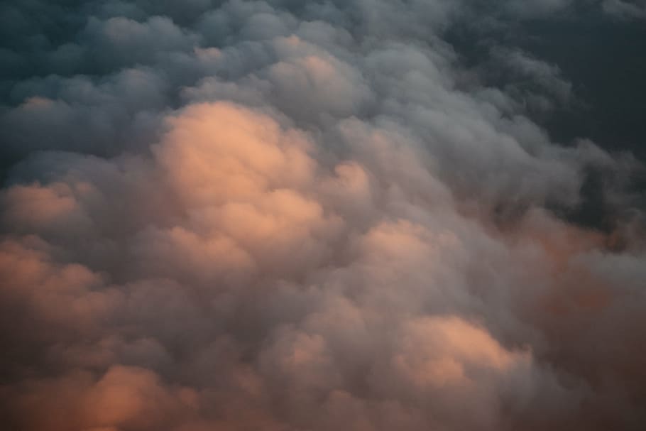 gloomy sky, clouds, skies, photo, storm, sunset, cloudy, cloud - sky HD wallpaper