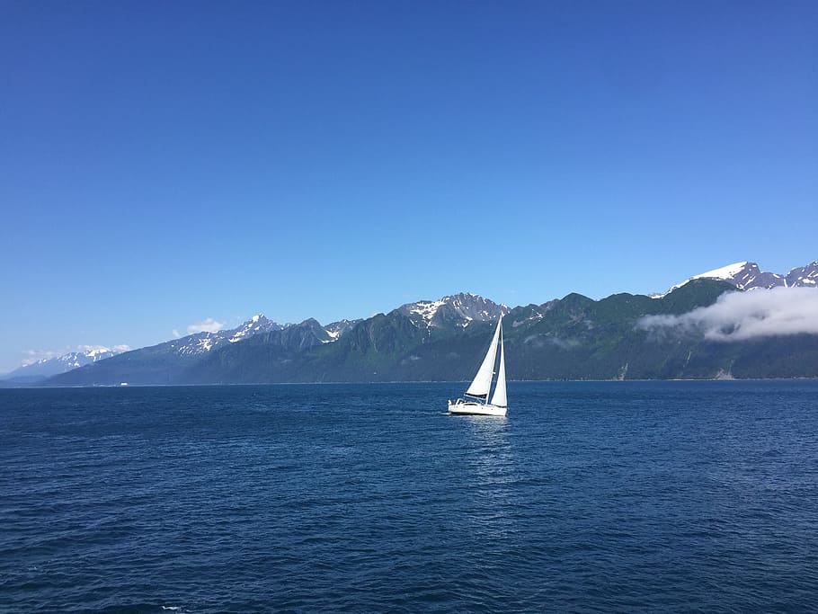 ocean, nature, landscape, water, nautical vessel, sea, sailboat HD wallpaper