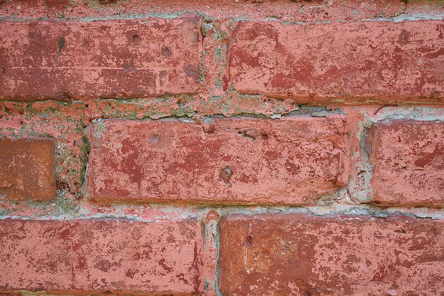 Red, Wall, Stone, Brick, Old, Macro, closeup, detail, background HD wallpaper